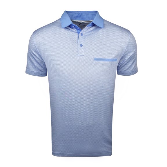 Head Golf Hex Pattern Polo Wave Run/White Small