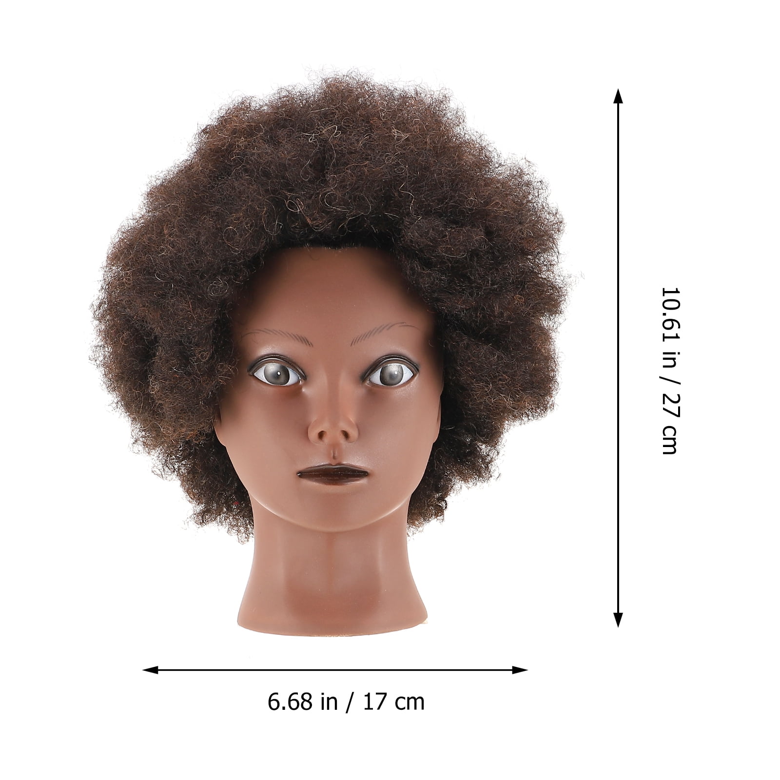 Head Hair Mannequin Head Training Human Styling Afro Americanstand Dolls Cosmetologyhair African
