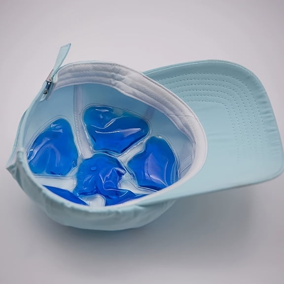 Head Ice Pack Helmet Cooling Cap - Reusable Gel Cold Compress for Head, Soothing Cold Therapy Hat for Catcher Helmets, Riding Helmet