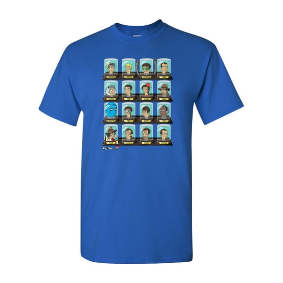 Head In A Jar Museum Doctor Wing Funny Parody Adult DT T-Shirts Tee (X Large, Royal Blue)