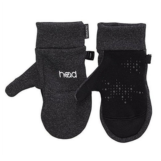 Head Kid's Touchscreen Gloves & Mittens, Gray, XS - NEW