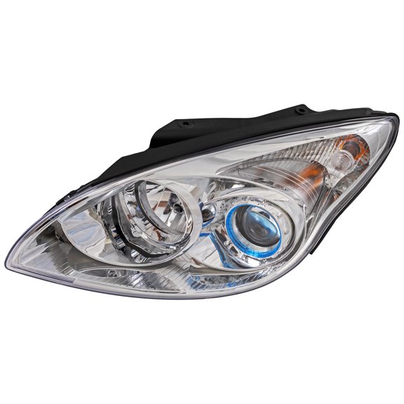 Head Lamp for Hyundai ELANTRA 10-12 Assembly Halogen w/o Chrome Ring Hatchback Passenger Side Direct Fit - REPH100186