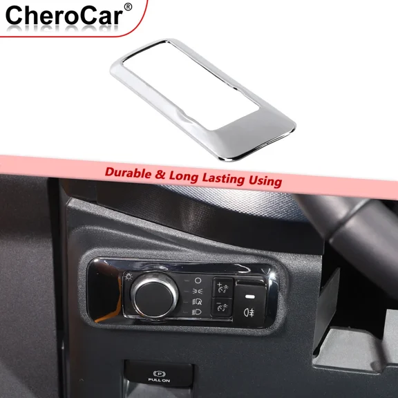 Head Light Switch Cover Trim Interior Accessories For Ford Bronco 2021+ Chrome