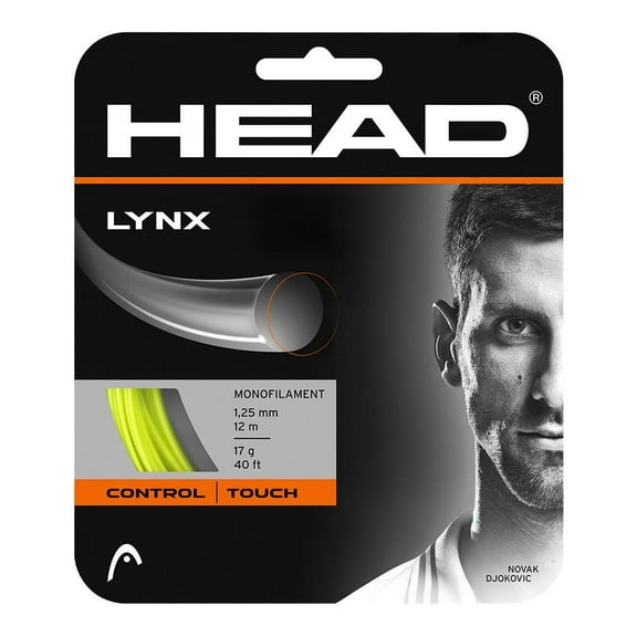 head lynx tennis string set (green, 18 gauge)