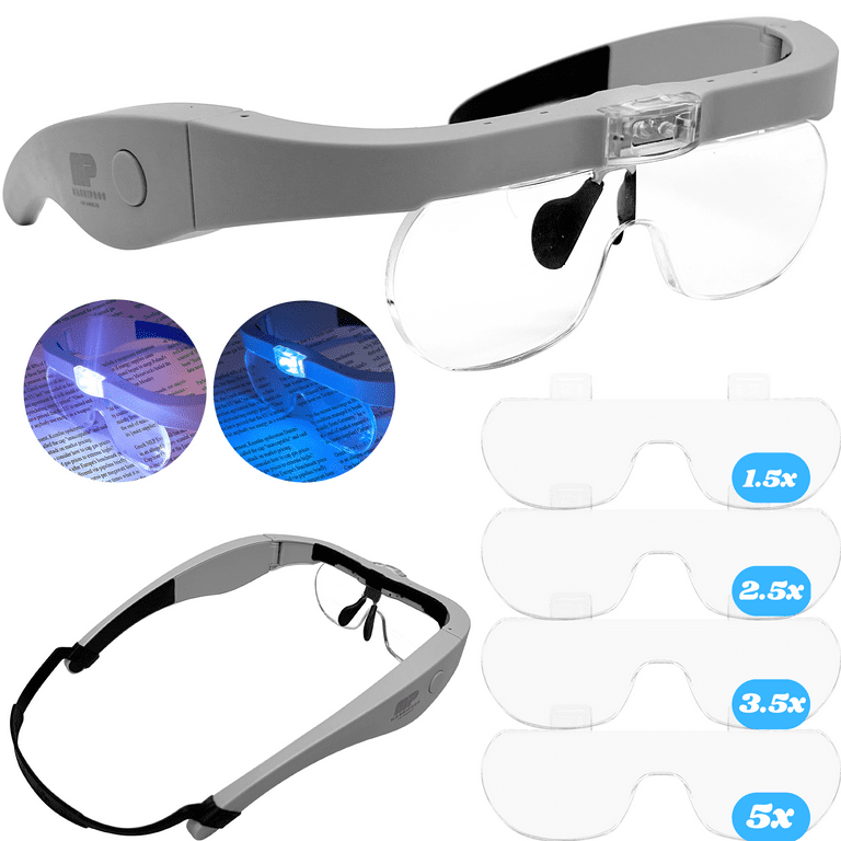 LED Headband Magnifier Professional Magnifying Glasses For Jewelry