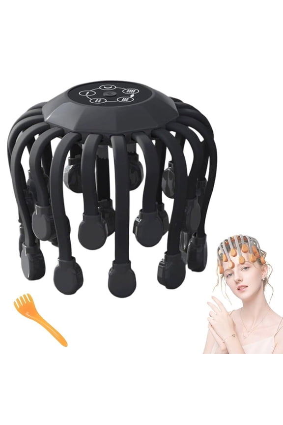 Head Massager for Migraine Relief with Music,Headache Massager for Migraines with 20 Vibrating Points,Electric Head Massager Scalp,Scalp Massager Tool,Scalp Relax Tool for Stress Relief