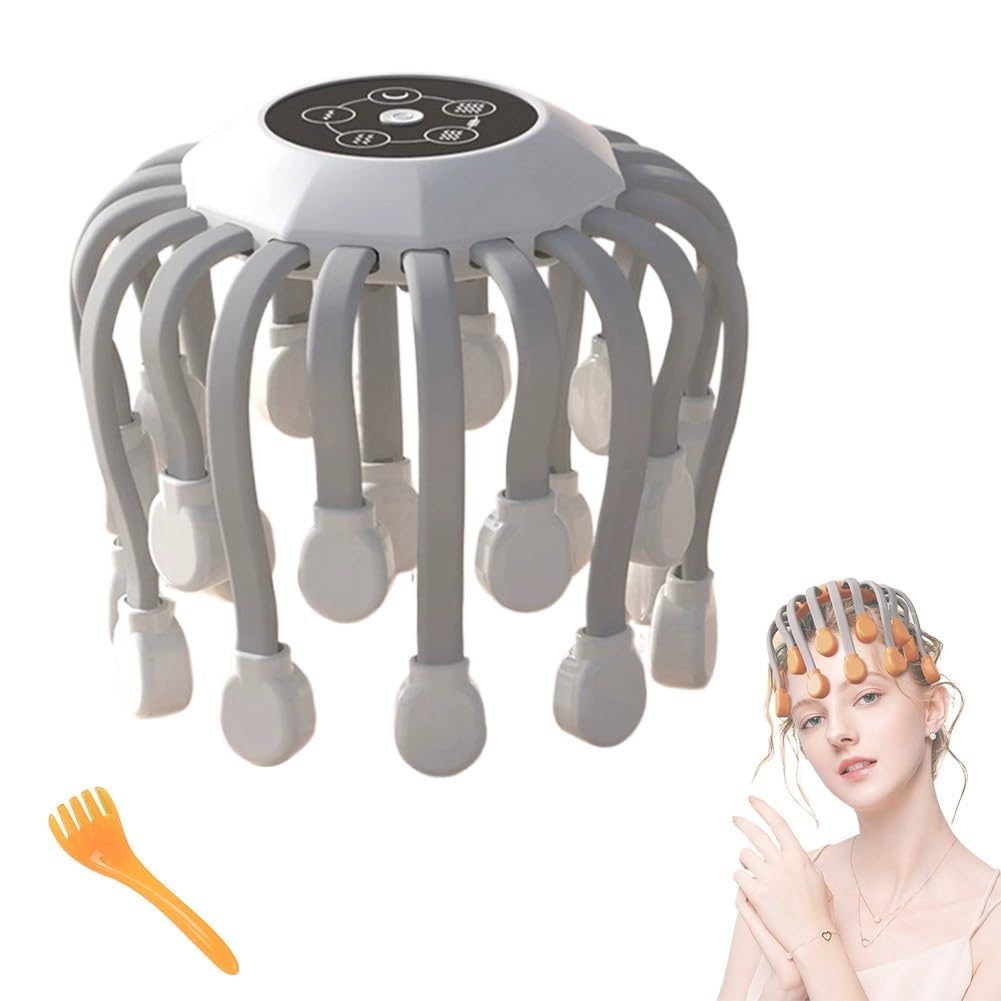 Head Massager for Migraine Relief with Music,The Vibra Calm,Headache Massager for Migraines with 20 Vibrating Points,Electric Head Massager Scalp ,Scalp Massager Tool,Stress Relax - Walmart.com Head Massager for Migraine Relief with Music,The Vibra Calm,Headache Massager for Migraines with 20 Vibrating Points,Electric Head Massager Scalp ,Scalp Massager Tool,Stress Relax - Walmart.com