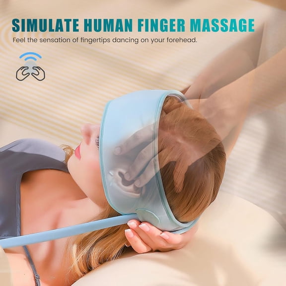 Head Massager Scalp, Electric Scalp Massager for Relaxation | Rechargeable Head Massage Tool with Kneading Nodes, Stress Relief Device for Scalp Care, Relaxation Gift for Family