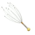 thumbnail interactive-video image 1 of Head Massager, Scalp Massager, 20 Fingers Head Scratcher, for Head Body Relaxing, Gold Tone, 1 of 8
