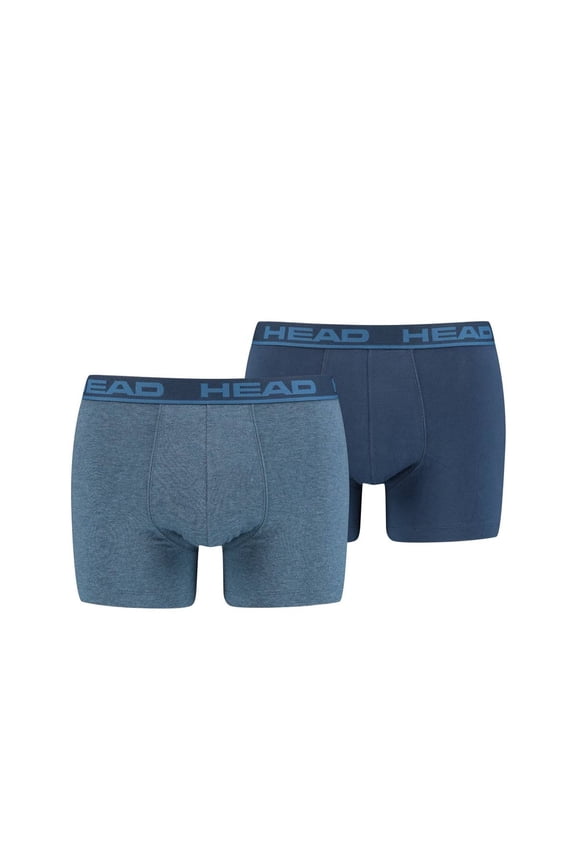 Men Boxer Shorts Cotton Blue Xl