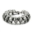 Head Men's Titanium Steel Bracelet Smooth Head Stainless Steel Hand