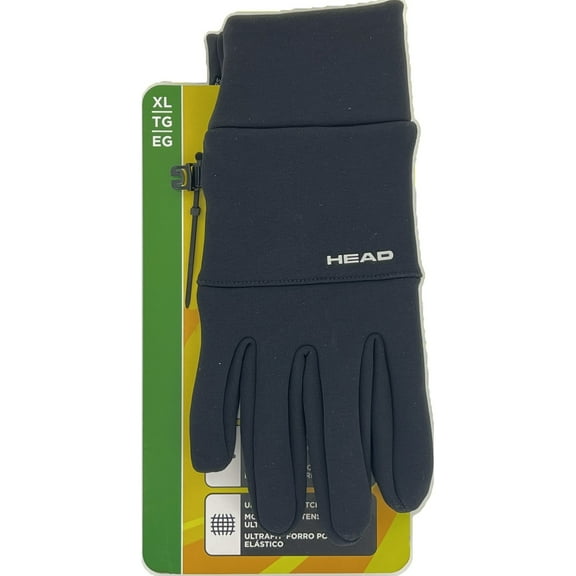 Head Men's Touchscreen Running Gloves, 1 Pair, XL (Black)
