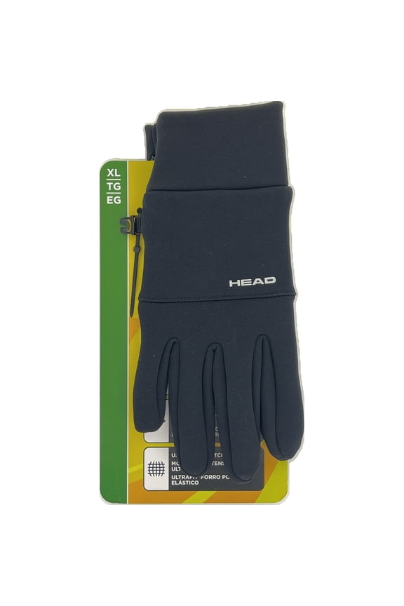 Men's Touchscreen Running Gloves, 1 Pair, XL (Black)