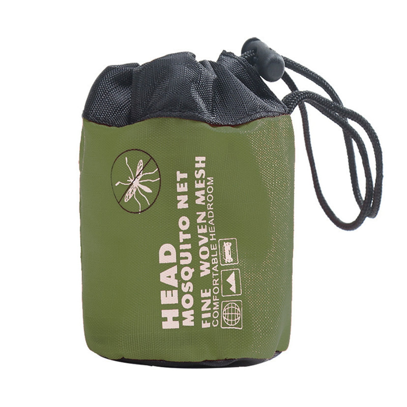 Head Mosquito Net Storage Bag, Army Green Color, Drawstring Closure ...