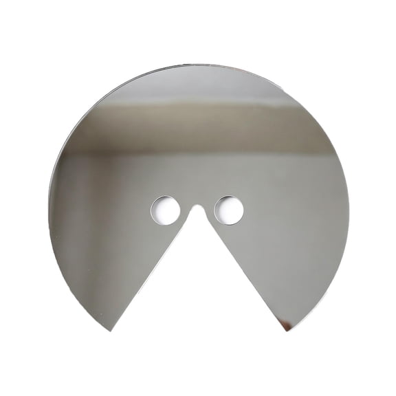 Head Mounted Acrylic Mirror Mask Creative Visual Dislocation Photo Prop Reflective Full Mirror Face Accessory for Party Events Halloween Photography Studio Shoot Silver Finish 1