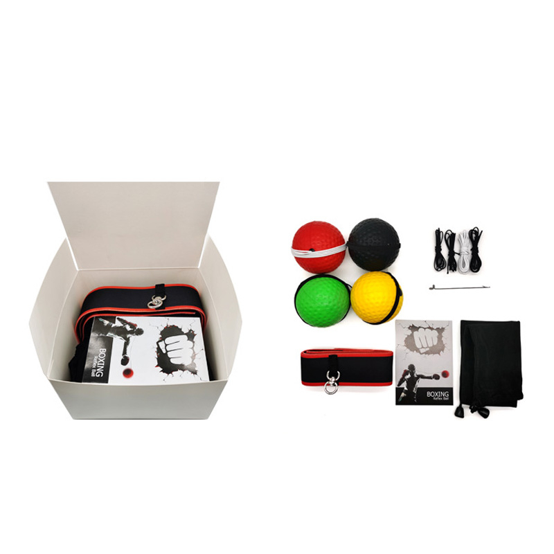 HeadMounted Boxing Ball Set Reflex Speed Punch Improve Reaction Force