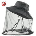 thumbnail image 1 of Head Net Hat, Safari Hat Sun Hat Bucket Hat with Hidden Net Mesh Mosquito Repellent Cap, 1 of 5