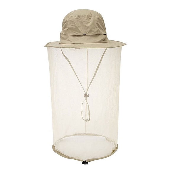 Head Net Hat，Wide Brim Sun Hat，Safari Hat Sun Hat Bucket Hat Fishing Hat with Netting Net Mesh for Men/Women，Khaki
