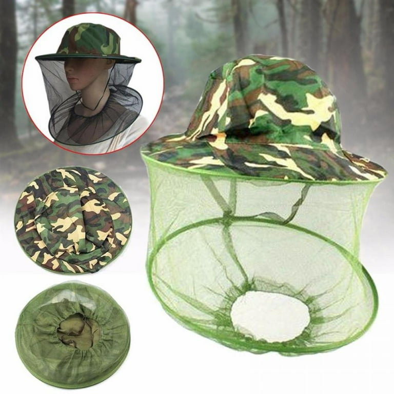 Head Net Hat Safari UPF 50+ Sun Protection Fishing Boonie Cap Outdoor Men  Women