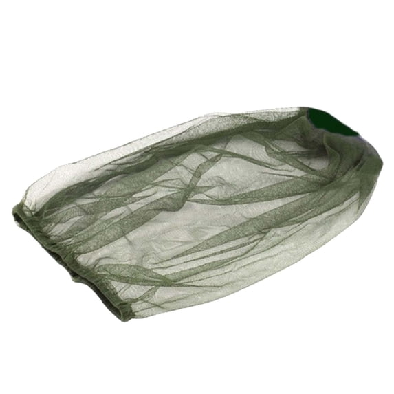 Head Net Mesh Face Neck Netting Hood Screen Net with Extra Fine Holes Fishing Cap Protector for Hiking Gardening Climbing Adventure Green