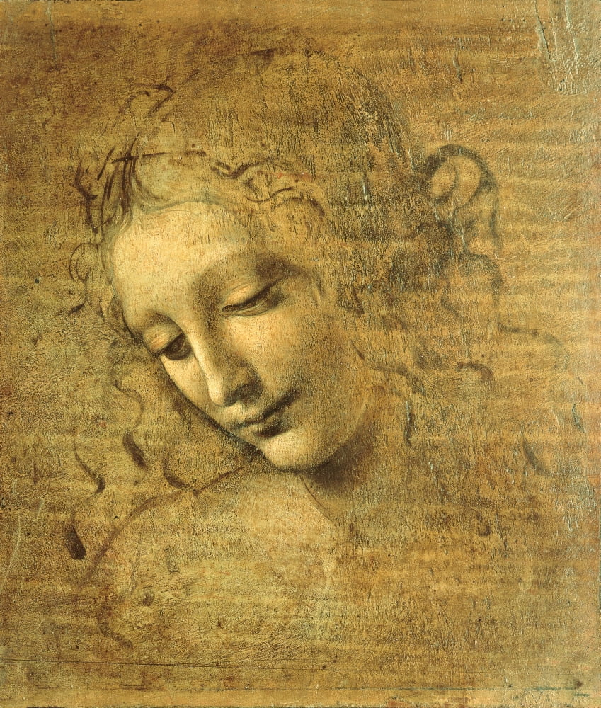 Head Of A Young Woman La Scapigliata (The Lady Of The Disheveled Hair) Canvas Art -  (18 x 24)