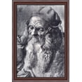 thumbnail image 1 of Head Of An Old Man 28x40 Large Walnut Ornate Wood Framed Canvas Art by Albrecht Durer, 1 of 2