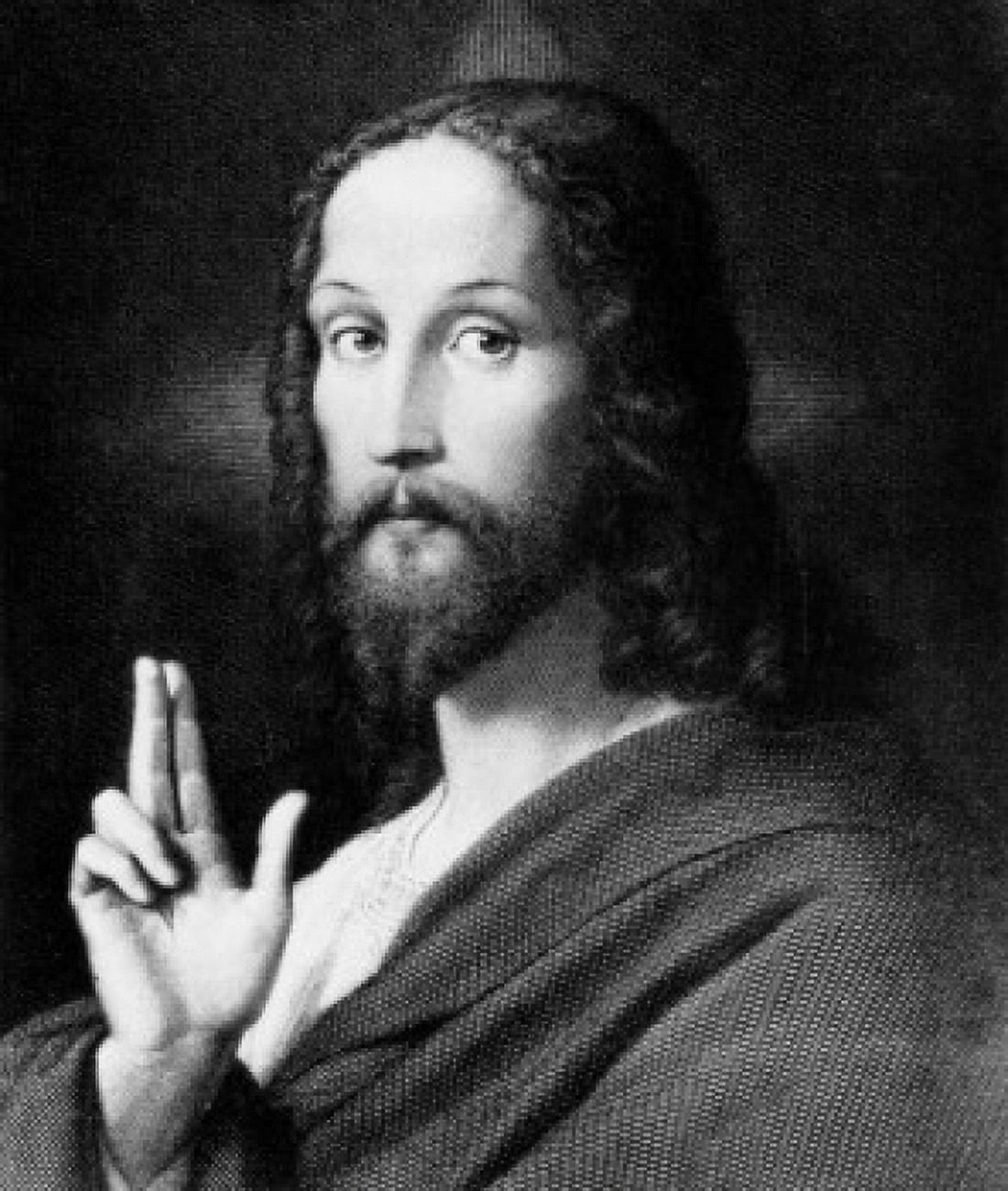 Head Of Christ Ernst Deger (1809-1885 German) Canvas Art - Ernst Deger (24 x 36)