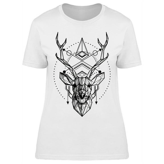 Head Of Deer T-Shirt Women -Image by Shutterstock, Female Large