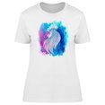 thumbnail image 1 of Head Of Rooster On Watercolor T-Shirt Women -Image by Shutterstock, Female Small, 1 of 2