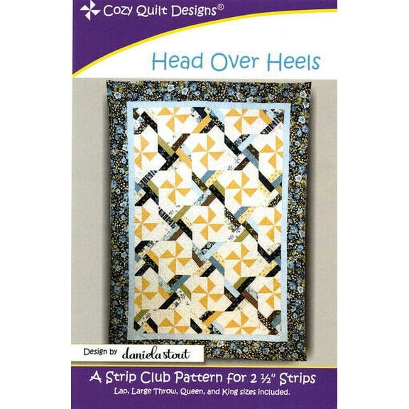 Head Over Heels Pattern 4 Sizes Using Strips by Daniela Stout