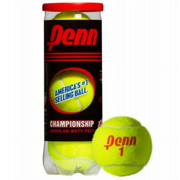 Head Penn Racquet Sports  Championship Penn Tennis Balls, Yellow - Pack of 3