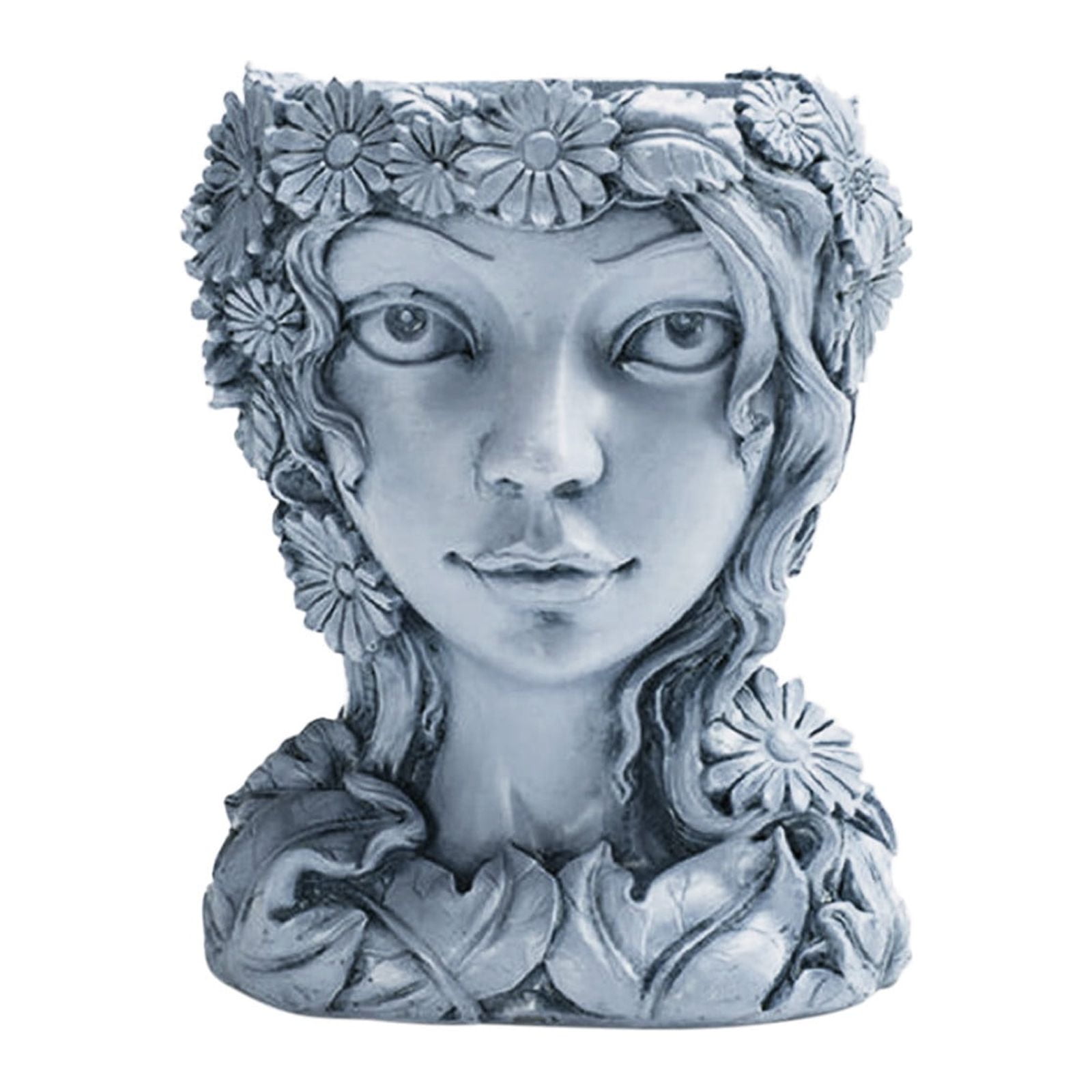 Head Planter Face Flower Pot Decorative, Goddess Statue Planter ...