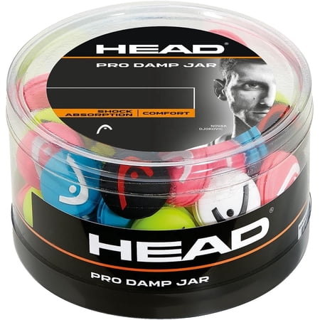 HEAD Pro Damp Tennis Racket Vibration Dampeners - Racquet Shock Absorbers, 70 Piece Bulk Jar