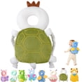 thumbnail image 1 of Head Protector Backpack, Adjustable Cartoon Animal Walking Cushion Backpack, Soft Wearable Plush Pad for Supervised Walking Practice, Elephant Design, 18M+, 1 of 7