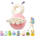 thumbnail image 1 of Head Protector Backpack, Adjustable Cartoon Animal Walking Cushion Backpack, Soft Wearable Plush Pad for Supervised Walking Practice, Elephant Design, 18M+, 1 of 7