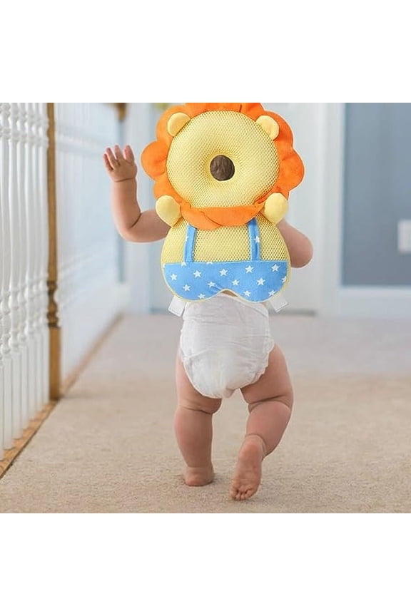Head Protector Backpack for Toddlers - Soft & Breathable Cushion for Safe Walking, Running, Crawling, Adjustable Shoulder Straps, Lightweight Design Multicolor