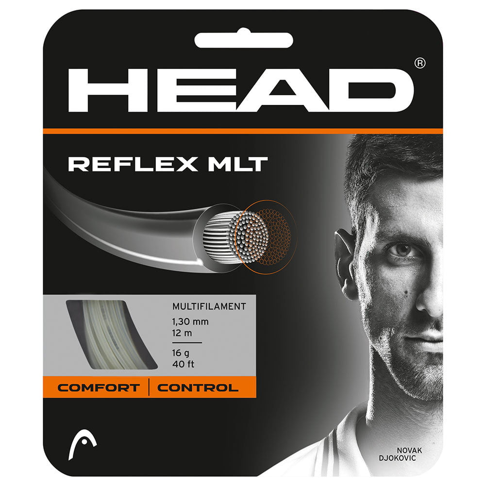 Head Reflex MLT 16G, 17G Tennis String ( 17G Fila Navy/Wt ) 