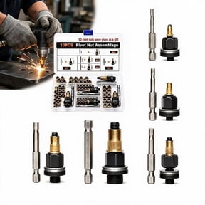 Head Rivet Nut Tool, Rivet Nut Tool Kit M3 M4 M5 M6 M8 | Durable Rivet Nut Tool Set for Automotive Repair, Metal Fabrication, Machinery Maintenance
