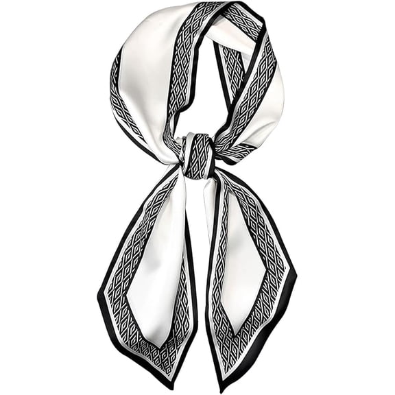 Head Scarf Hair Neck Scarves For Women Purse Bag Scarfs For Handbags Silky Long Thin Satin Headscarf Fashion