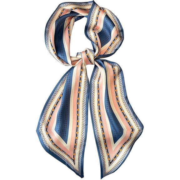 Head Scarf Hair Neck Scarves For Women Purse Bag Scarfs For Handbags Silky Long Thin Satin Headscarf Fashion