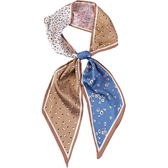 Head Scarf Hair Neck Scarves For Women Purse Bag Scarfs For Handbags Silky Long Thin Satin Headscarf Fashion