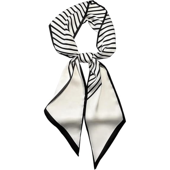 Head Scarf Hair Neck Scarves For Women Purse Bag Scarfs For Handbags Silky Long Thin Satin Headscarf Fashion