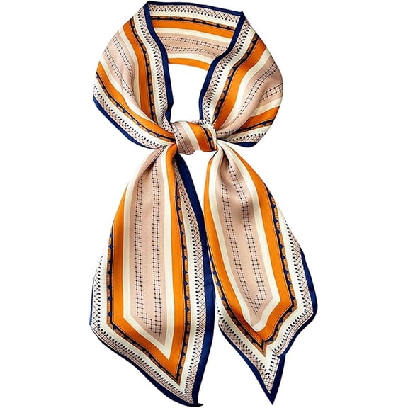 Head Scarf Hair Neck Scarves For Women Purse Bag Scarfs For Handbags Silky Long Thin Satin Headscarf Fashion