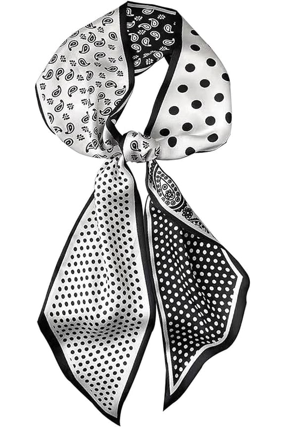 Head Scarf Hair Neck Scarves For Women Purse Bag Scarfs For Handbags Silky Long Thin Satin Headscarf Fashion