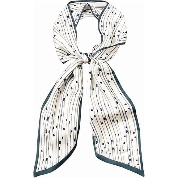 Head Scarf Hair Neck Scarves For Women Purse Bag Scarfs For Handbags Silky Long Thin Satin Headscarf Fashion