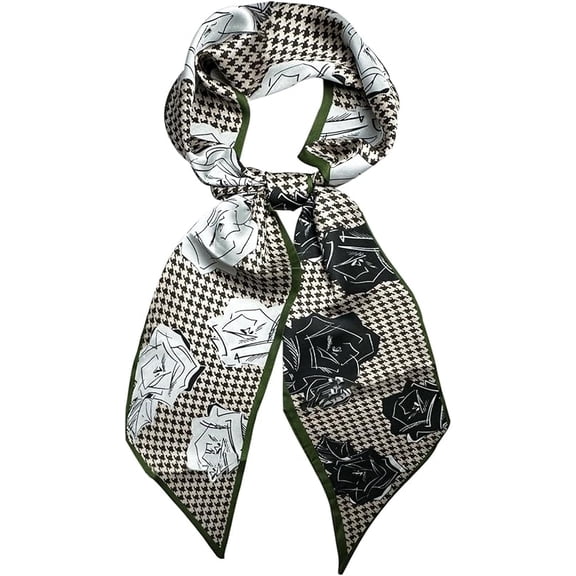 Head Scarf Hair Neck Scarves For Women Purse Bag Scarfs For Handbags Silky Long Thin Satin Headscarf Fashion