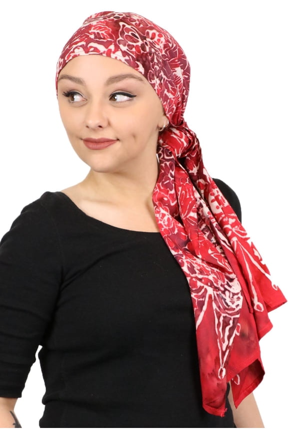 Head Scarf for Women Cancer Headwear Chemo Scarves Headscarves Headcovers 15 X 60 (Amaryllis)