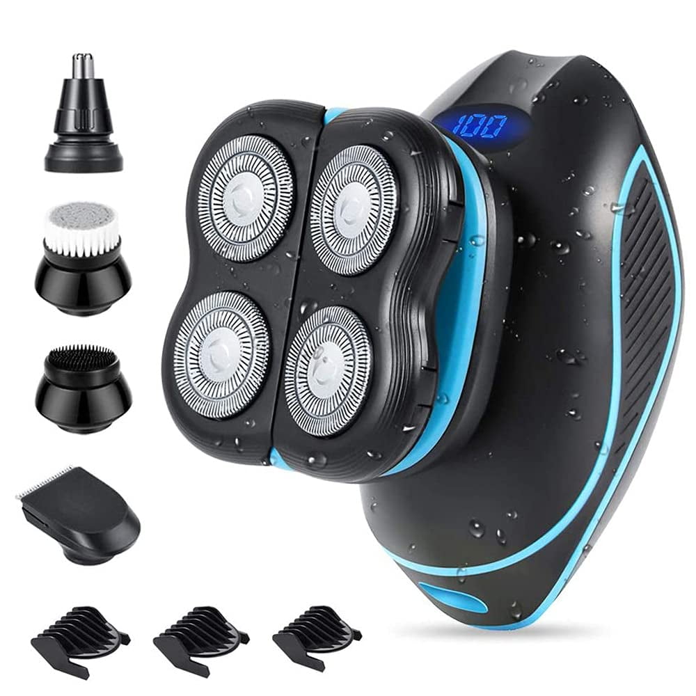 Head Shaver,Head Shavers for Bald Men,5D Floating Electric Shaver for Men, 5 In 1 Bald Head