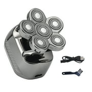 Cordless Bald Head Shaver Waterproof 6D Floating Shaver Rechargeable Electric Razor with LED Light