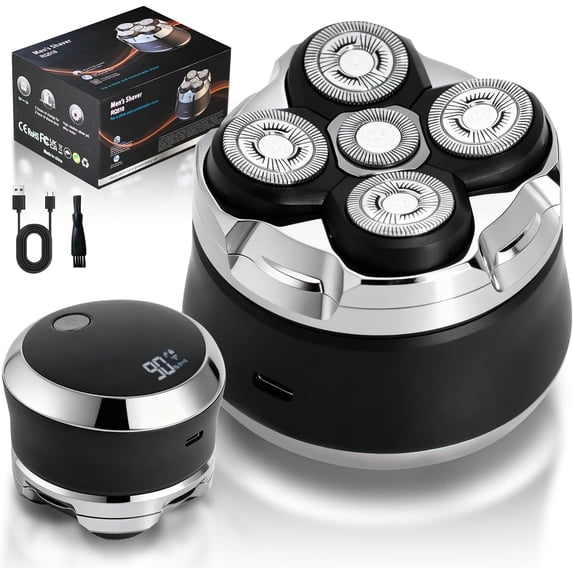 Head Shavers for Bald Men, 5D Head Shaver, LED Display, Wet/Dry Electric Razor, Gift for Men